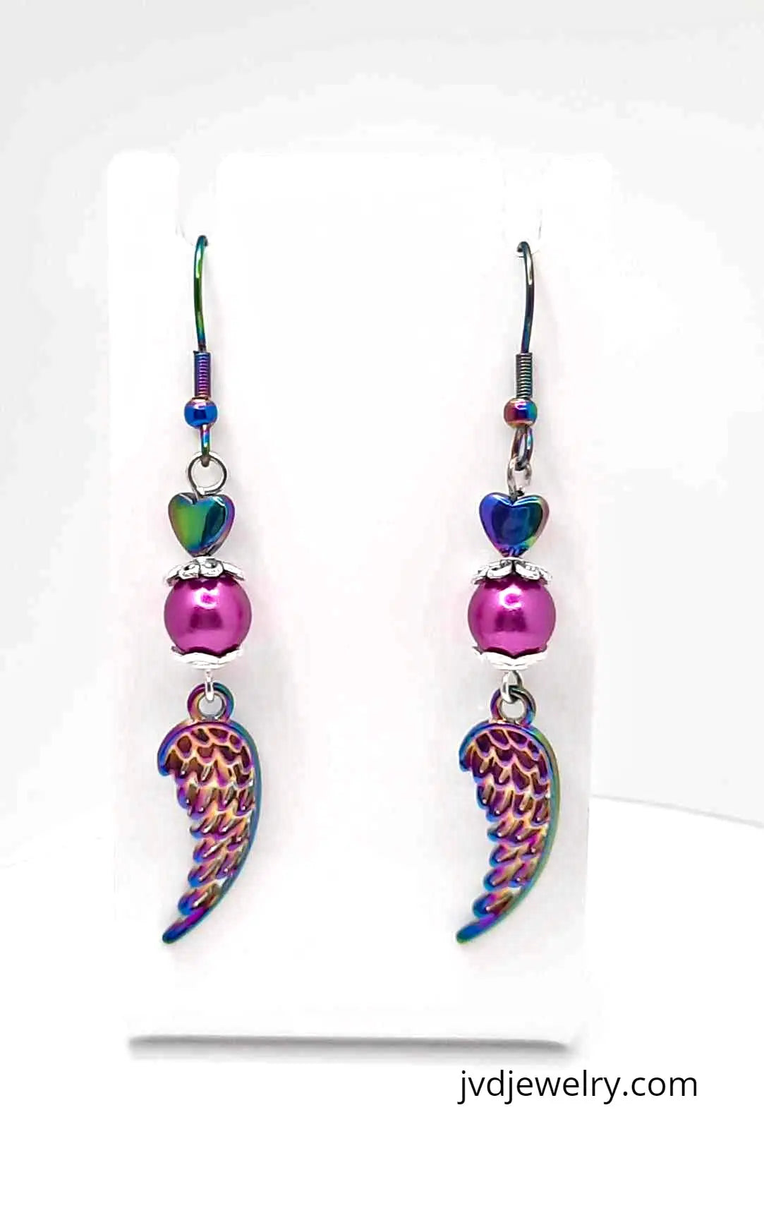 Ion plating wings women Earrings