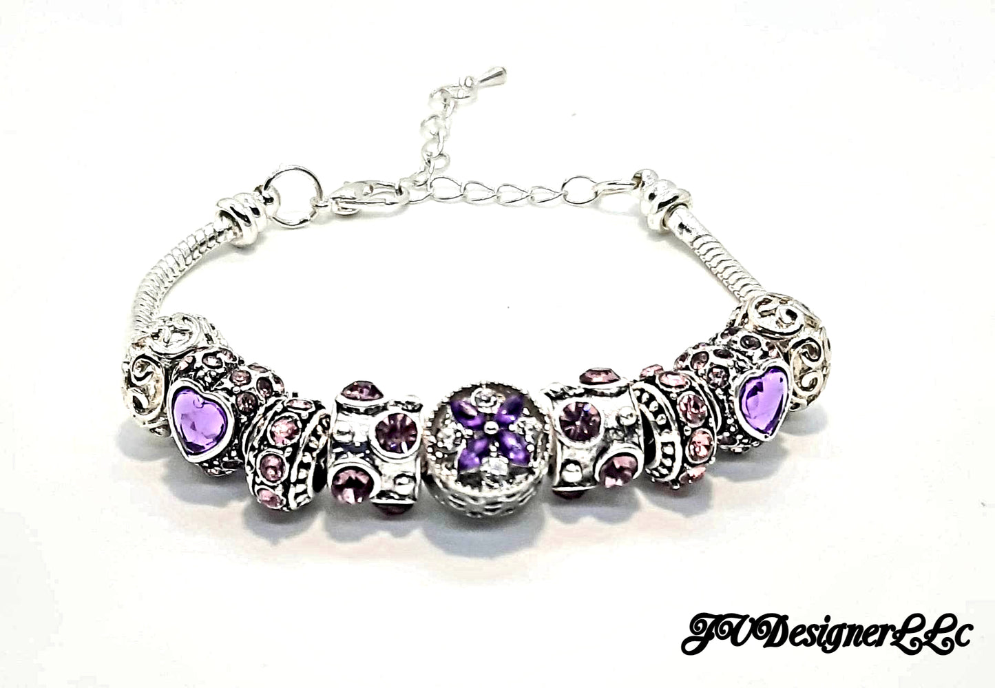 Silver plated European beads Bracelet