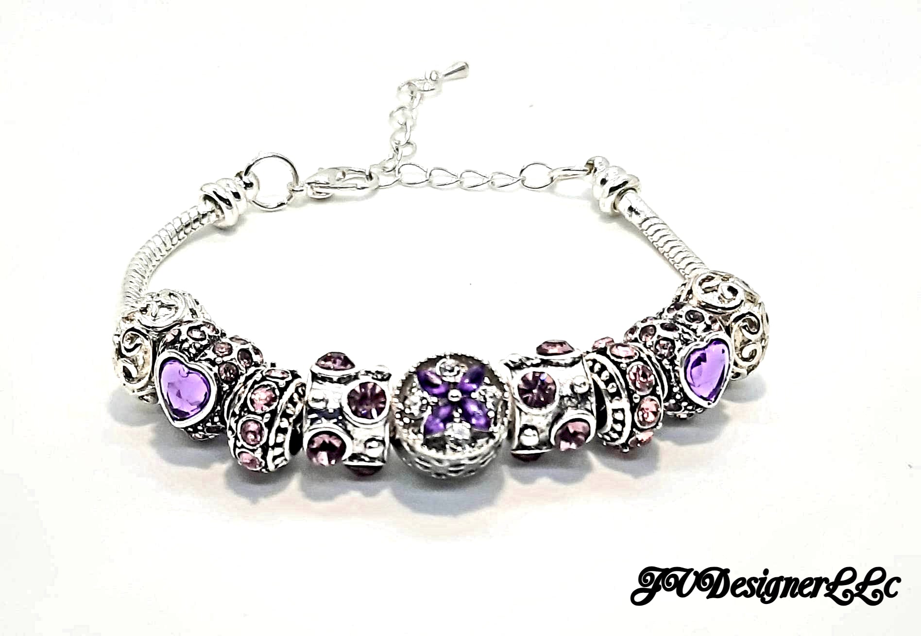 Silver plated European beads Bracelet