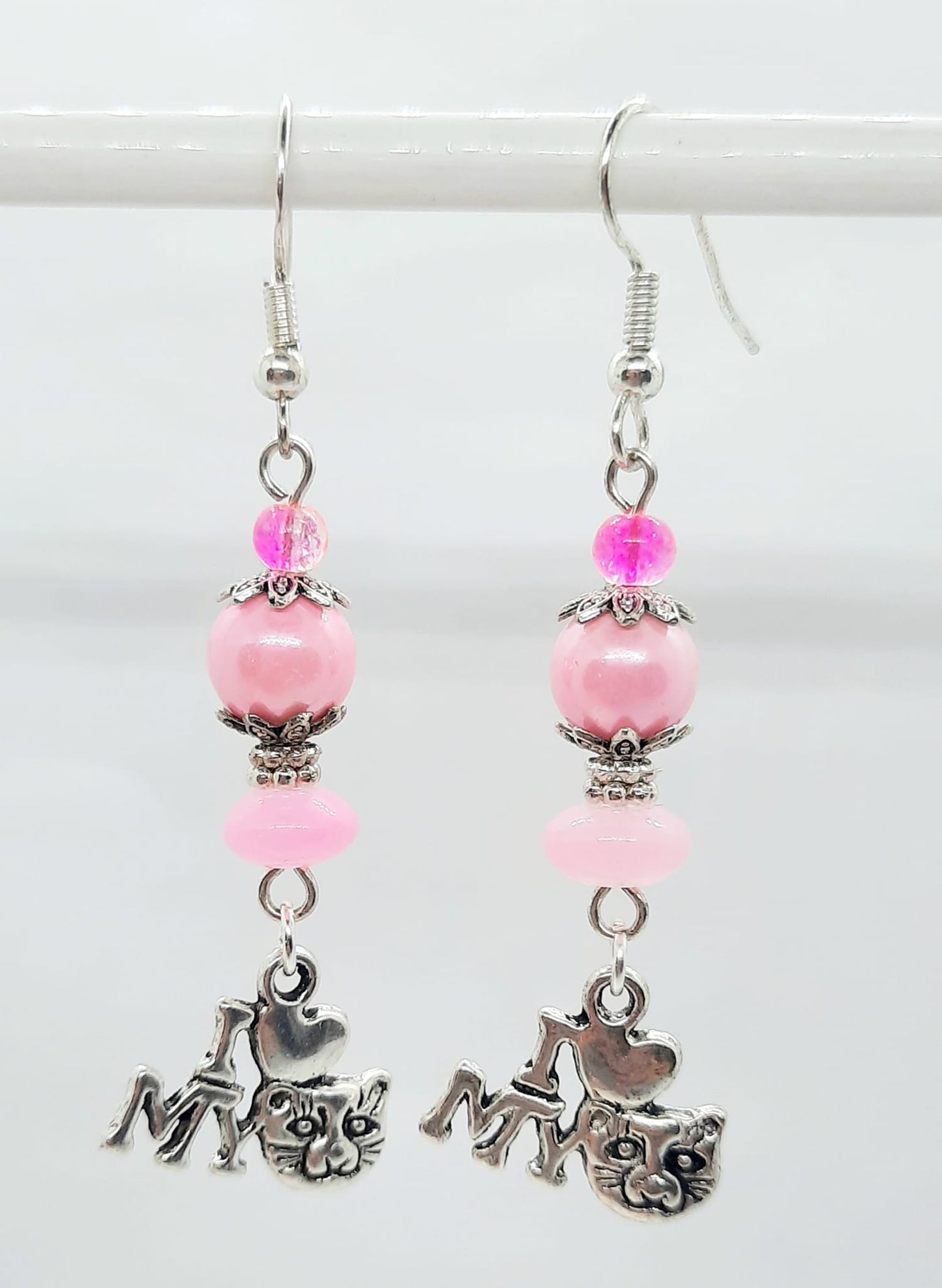 I love my cats earrings charms