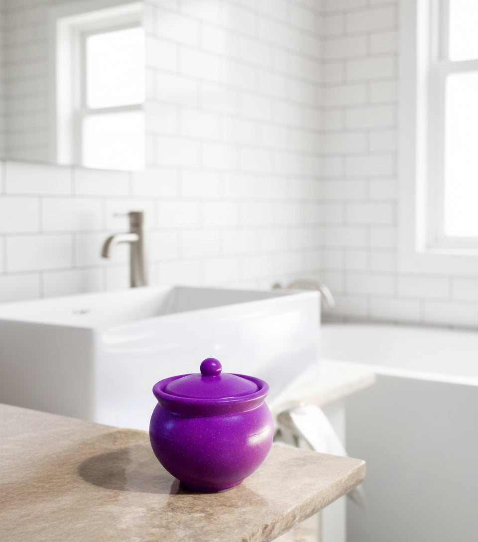 Handmade Resincrete Trinket Jar with Lid by JVD accessories