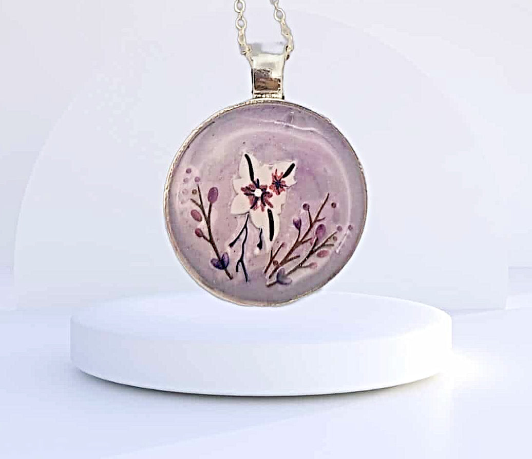 Flower 17" chain Necklace