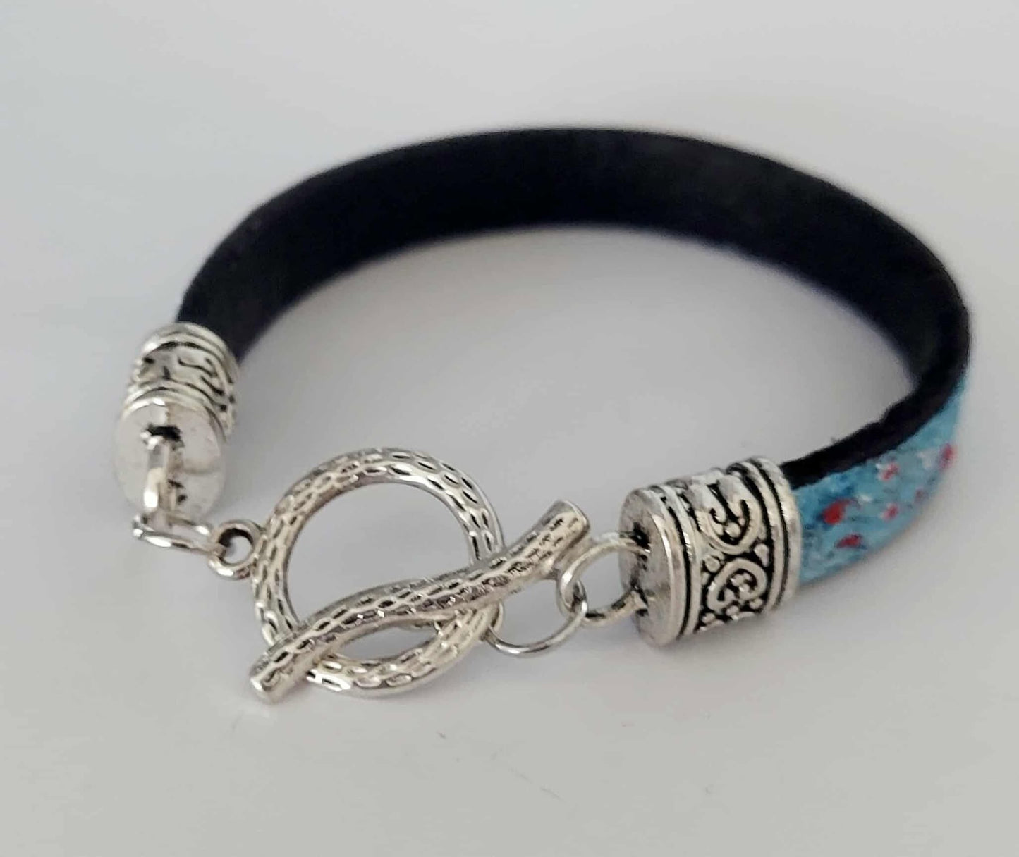 Handpainted Leather Bracelet