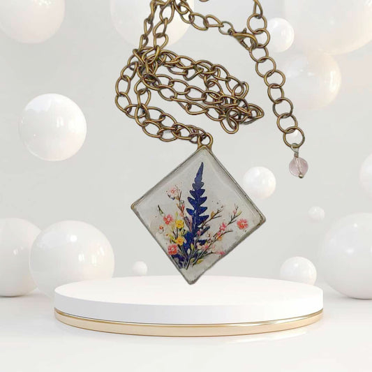 Resin Flower Necklace