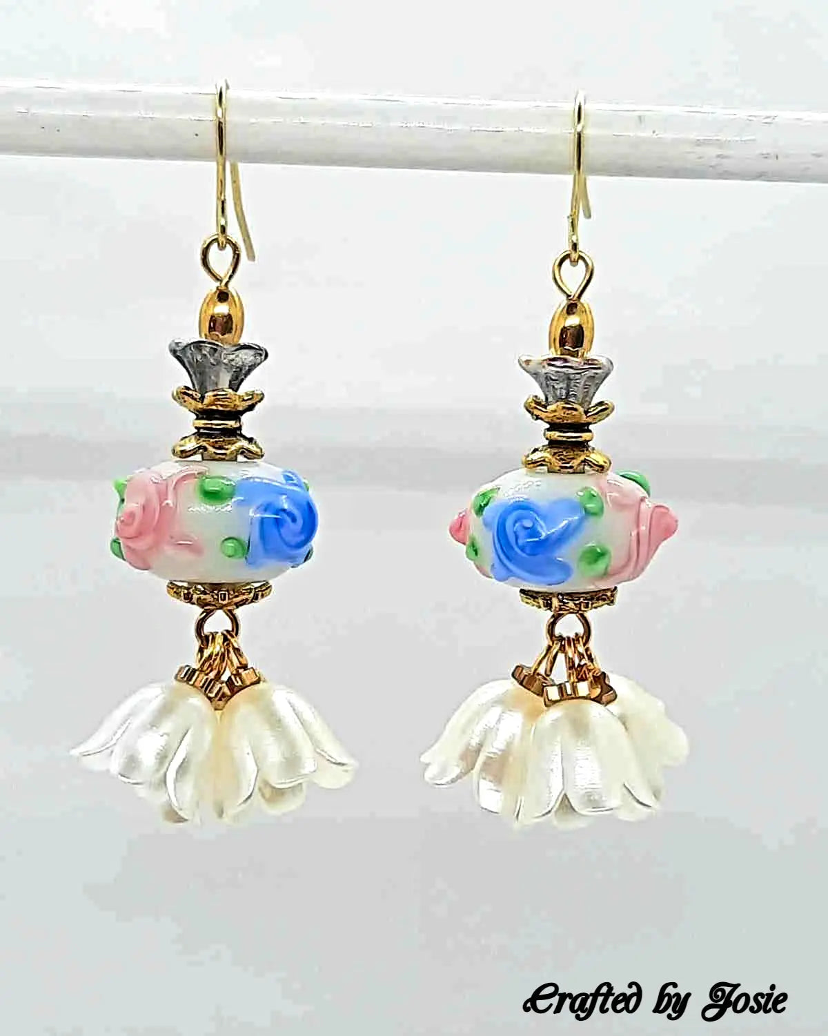 Lampwork shabby-chic Earrings