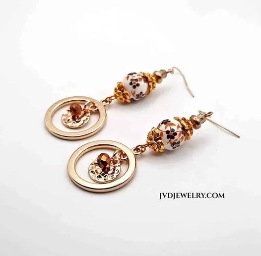 Victorian style earrings 2.75"