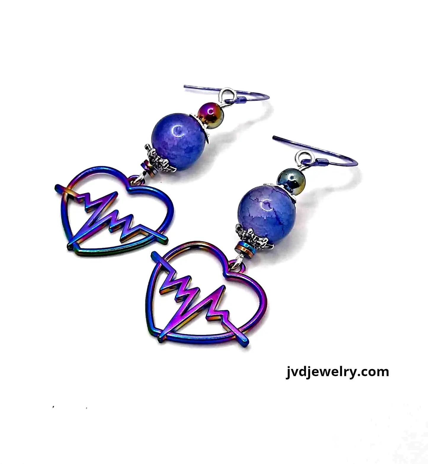 Purple flower adjustable silver bracelet by Josie