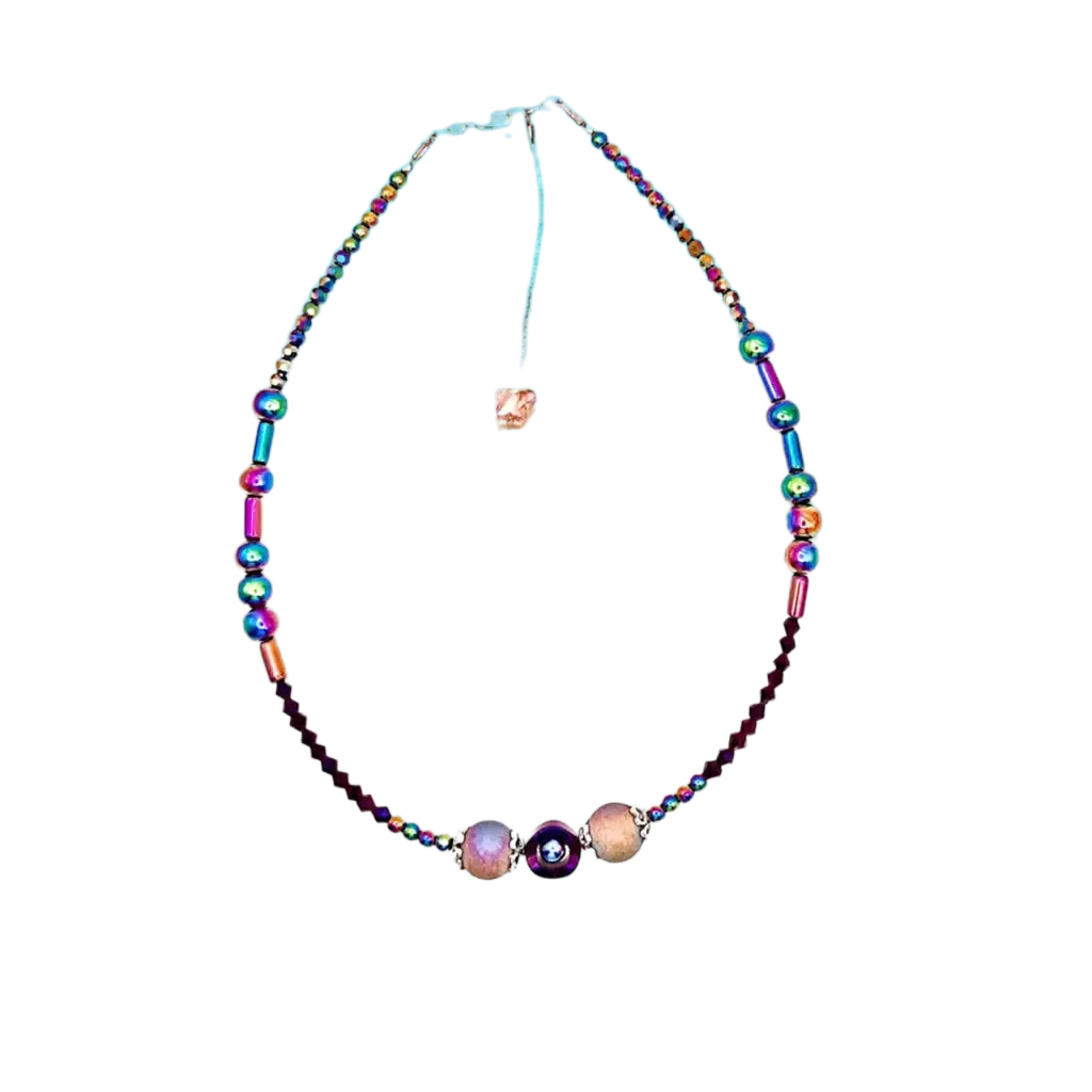 Hematite rainbow colors Necklace