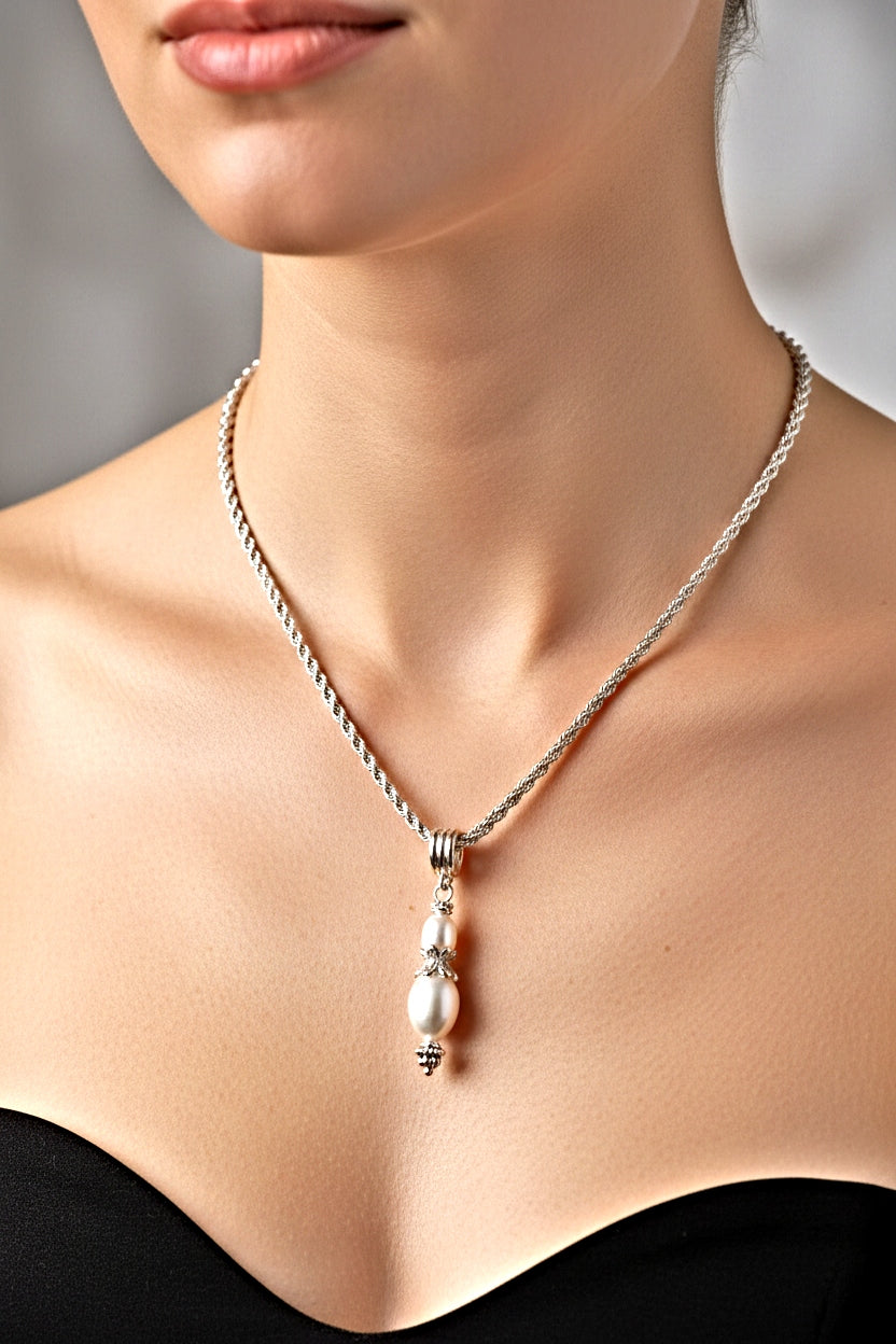 Baroque Pearl Statement Necklace-One of a Kind