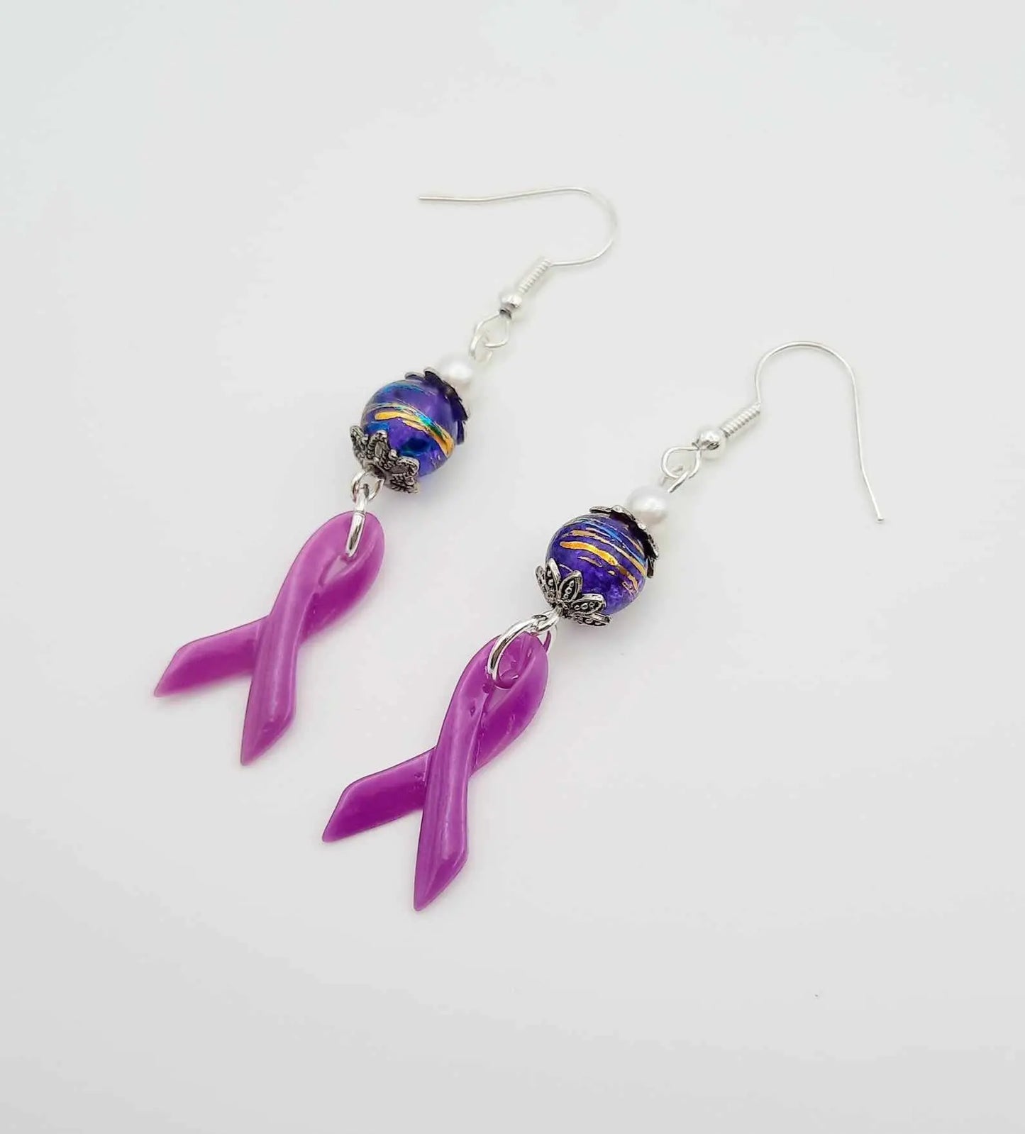 Lupus awareness earrings