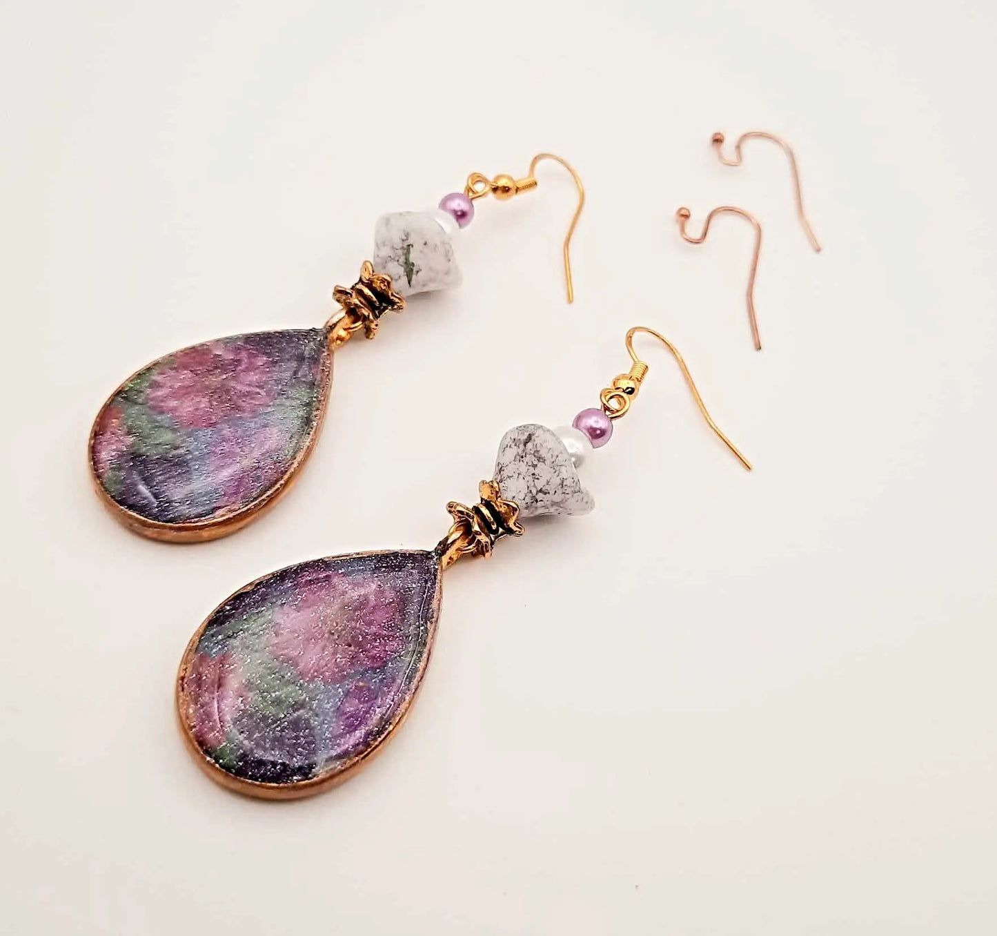 Reversible Earrings Shabby chic style earrings