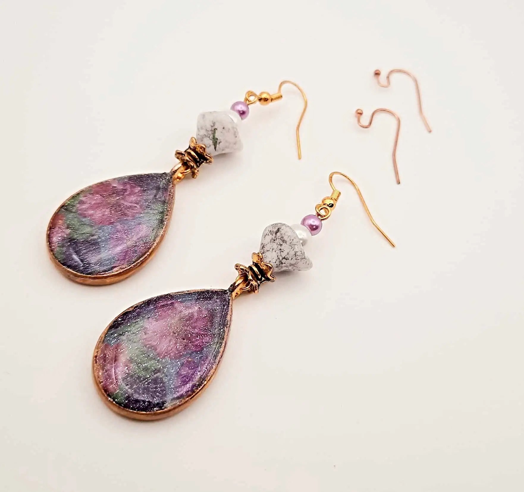 Reversible Earrings Shabby chic style earrings