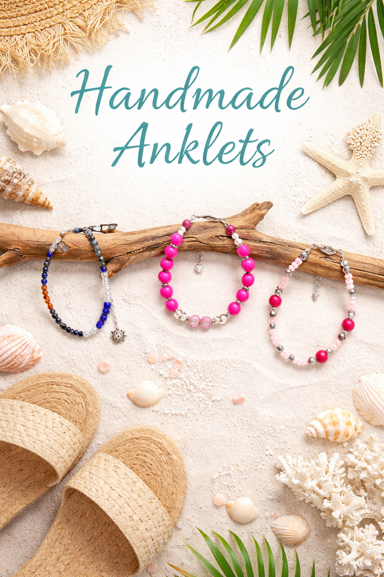 Handmade Anklets for Women – Colorful &amp; Adjustable Ankle Bracelets