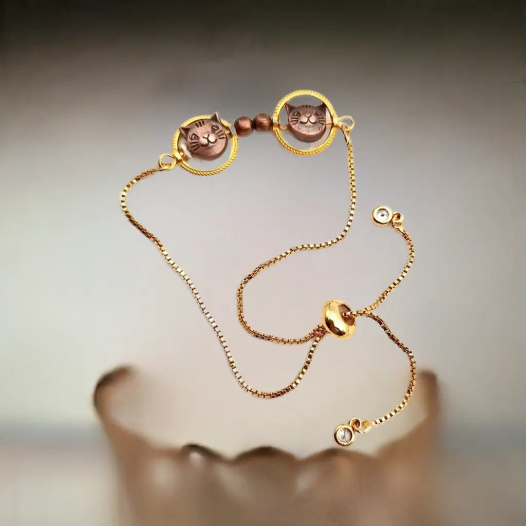 Adjustable gold bracelet - Image #2