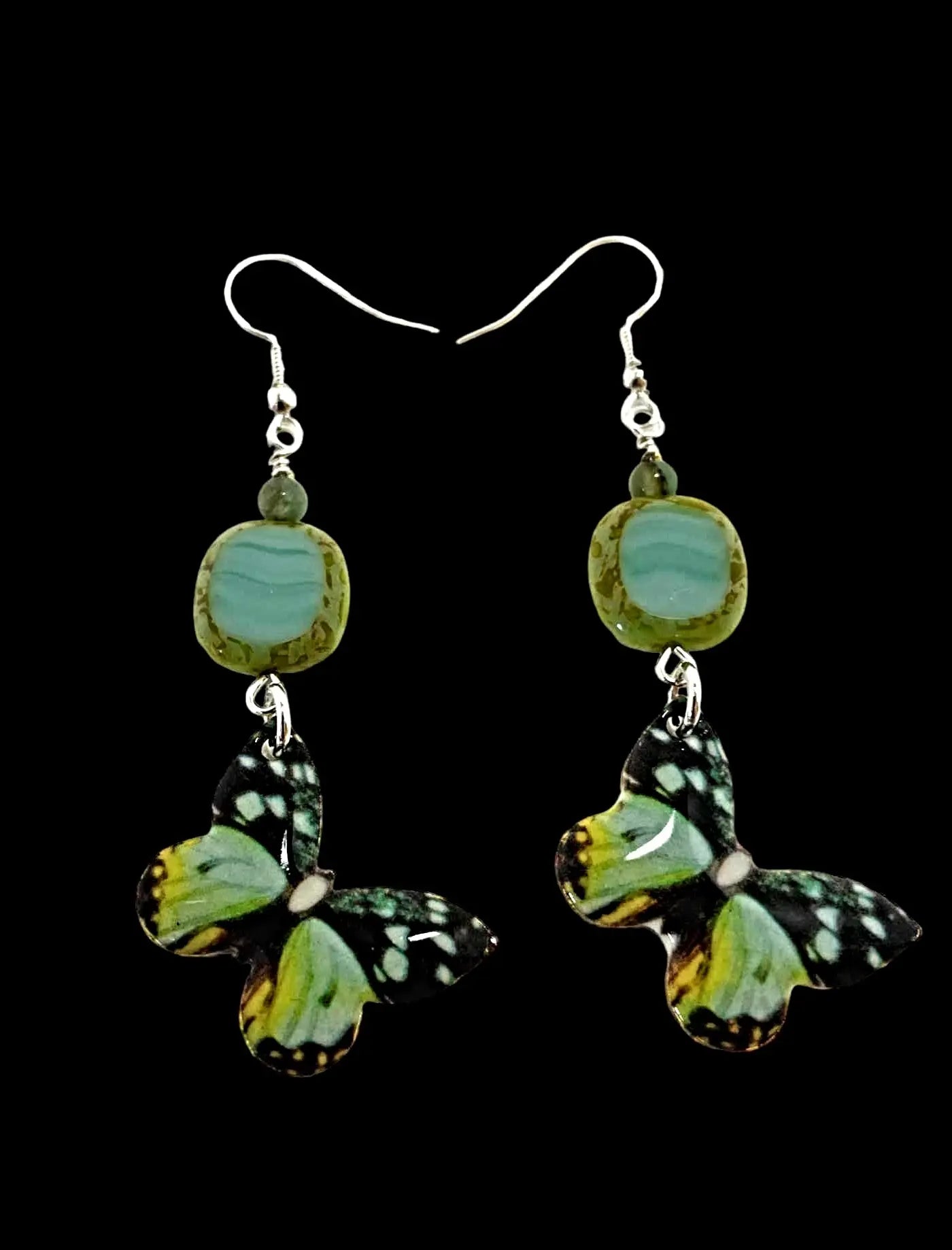 Handcrafted butterfly earrings by Linda - Image #3