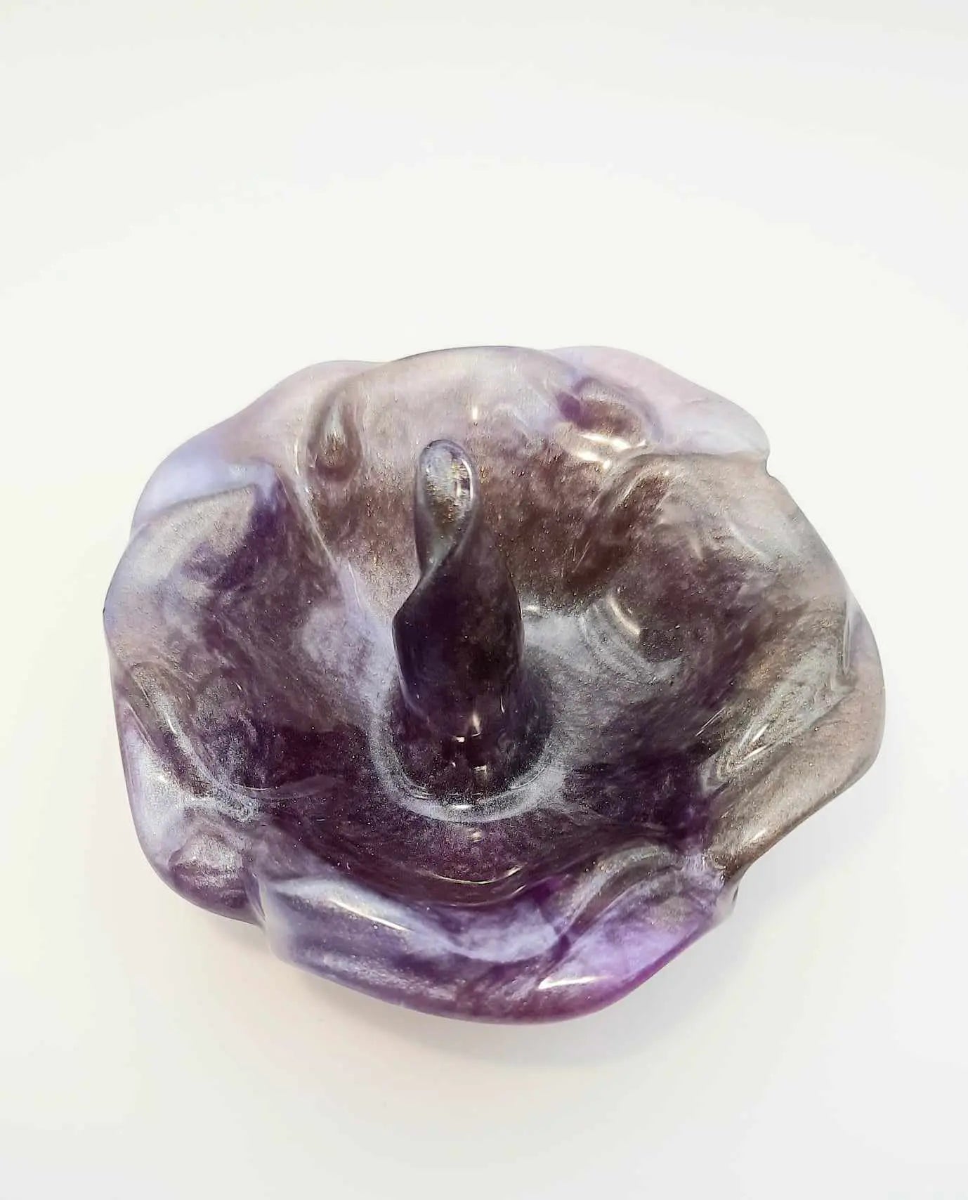 Marbled purple ring dish resin accessories - Image #1