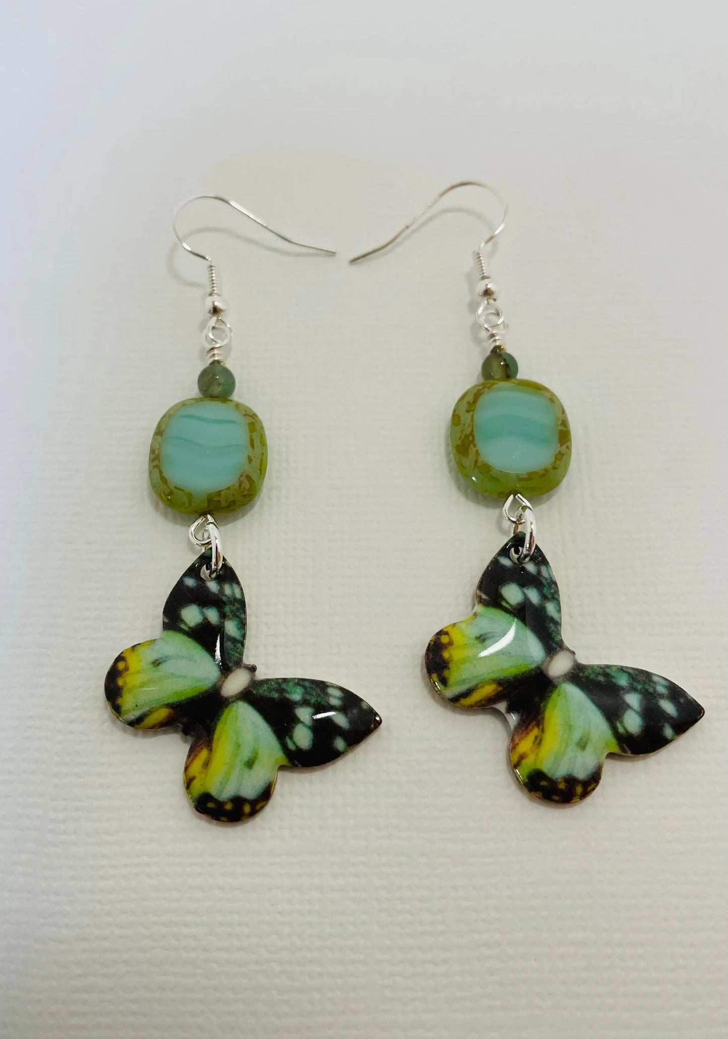 Handcrafted butterflies earrings by Linda - Image #2
