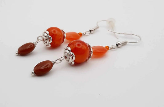 Orange blossom Earrings - Image #1