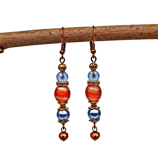 Vintage Style Earrings - Antique-Inspired Design | 2.25 Inches