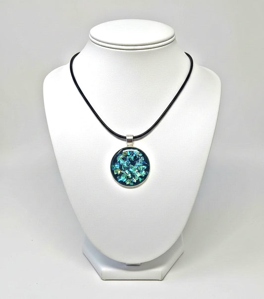 Handcrafted Glass Resin pendant Necklace