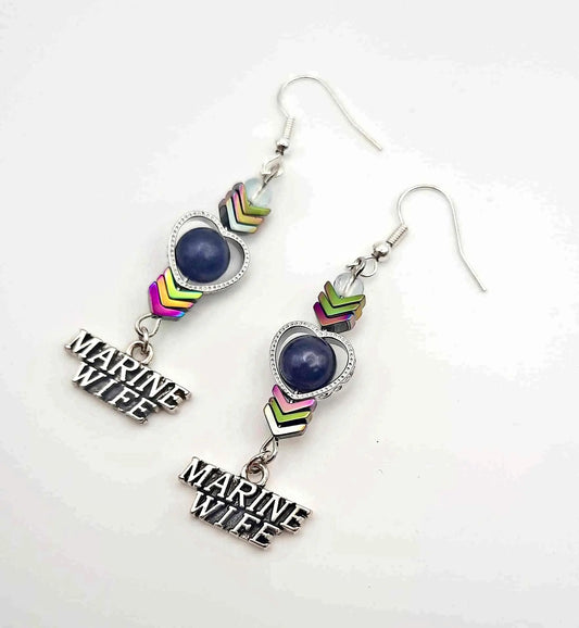 Marine wife earrings