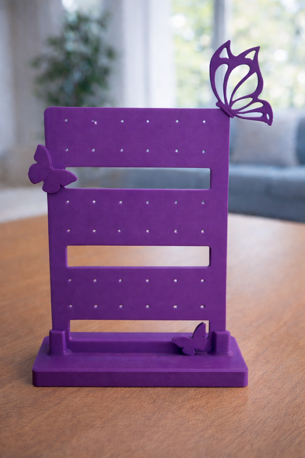 Butterfly Earring Holder – 3D Printed Jewelry Organizer (Holds 18 Pairs)