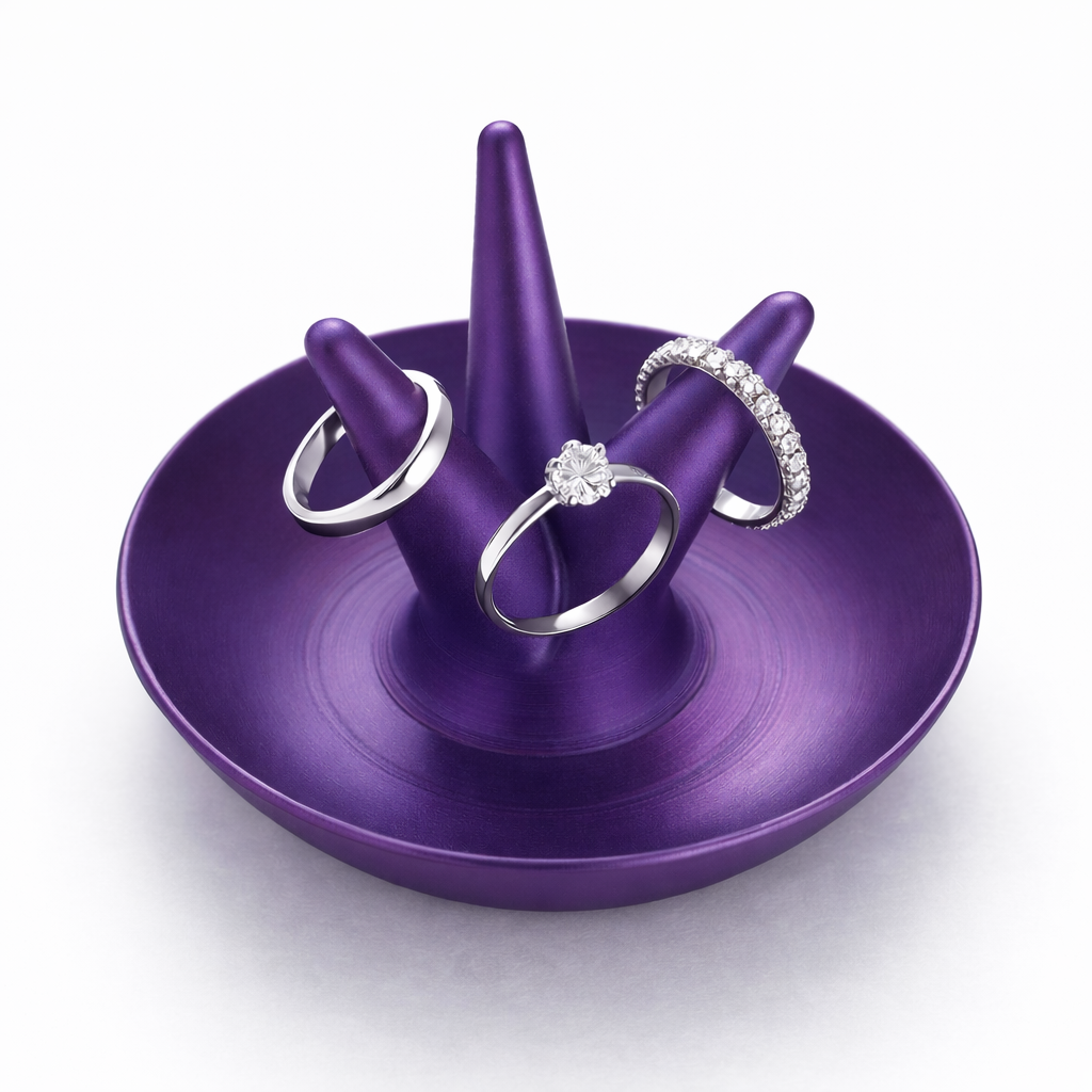 3D Printed Ring Holder – Custom Made | 3" x 4" | 5 Colors