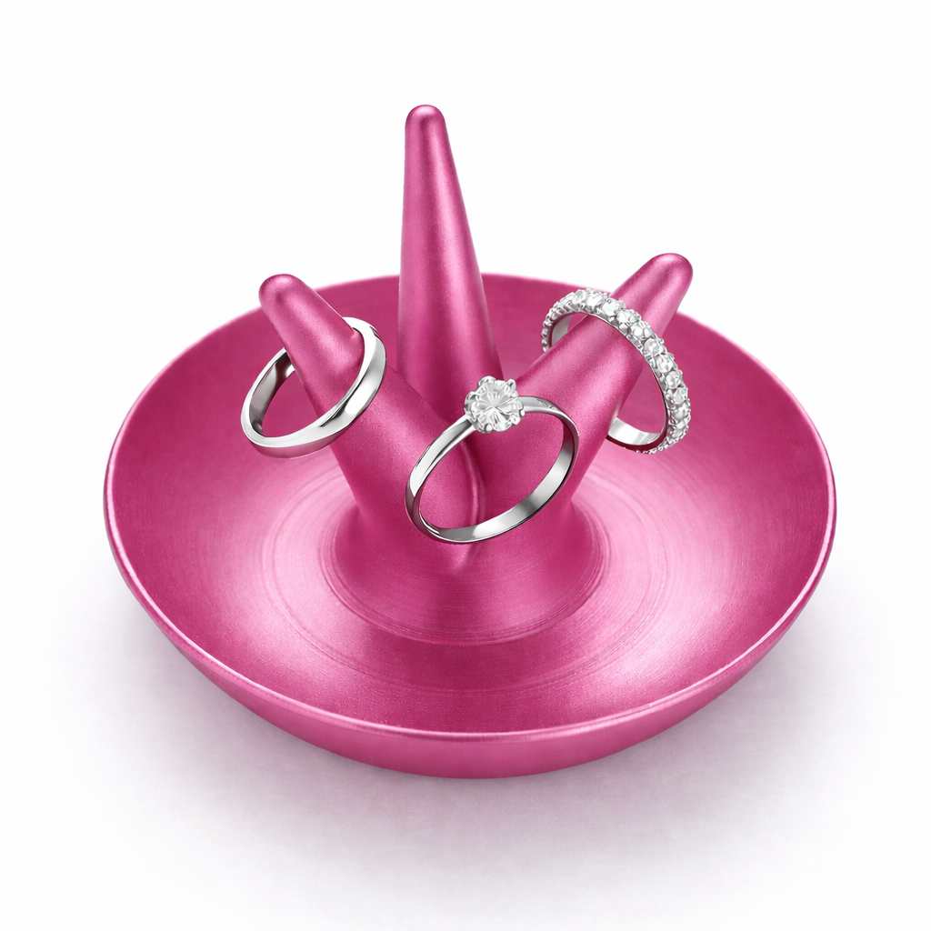 3D Printed Ring Holder – Custom Made | 3" x 4" | 5 Colors