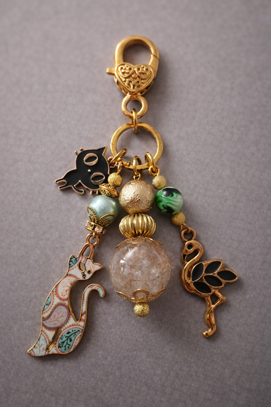 Antique Gold Animal Purse Charms