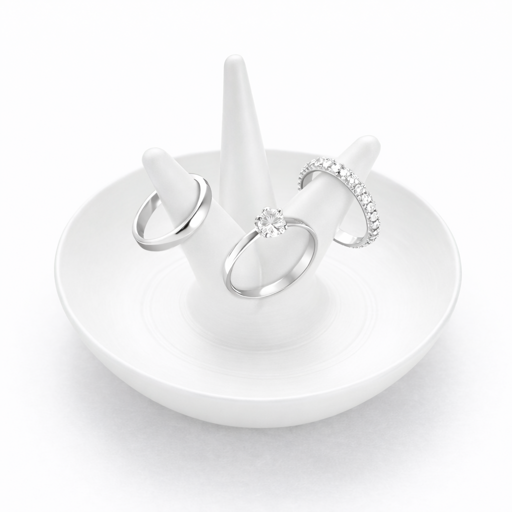 3D Printed Ring Holder – Custom Made | 3" x 4" | 5 Colors