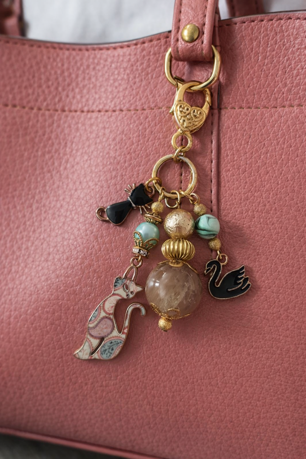 Antique Gold Animal Purse Charms