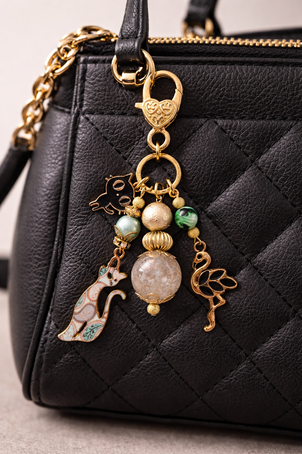 Antique Gold Animal Purse Charms