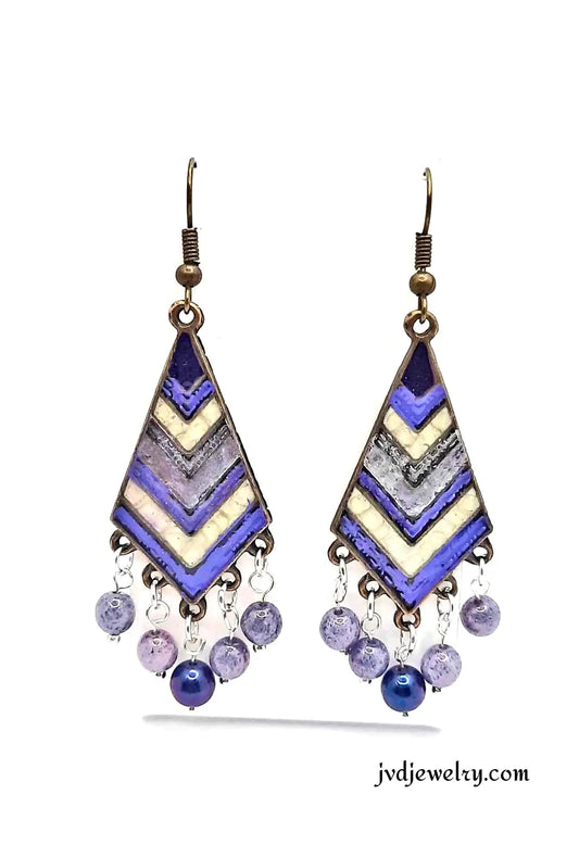 Purpl Bronze BoHo style Earrings