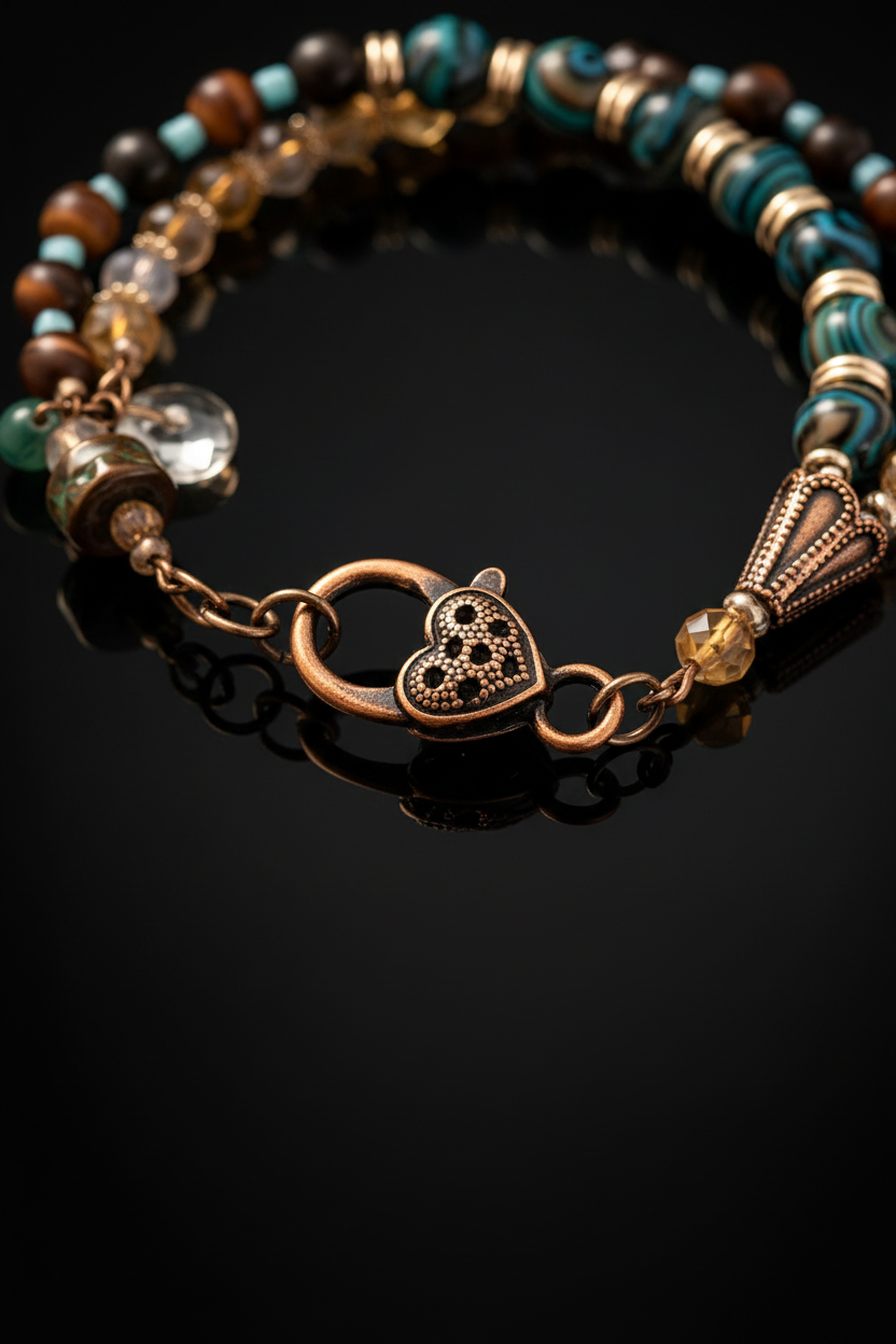 Boho Bracelet Clasp Close-Up