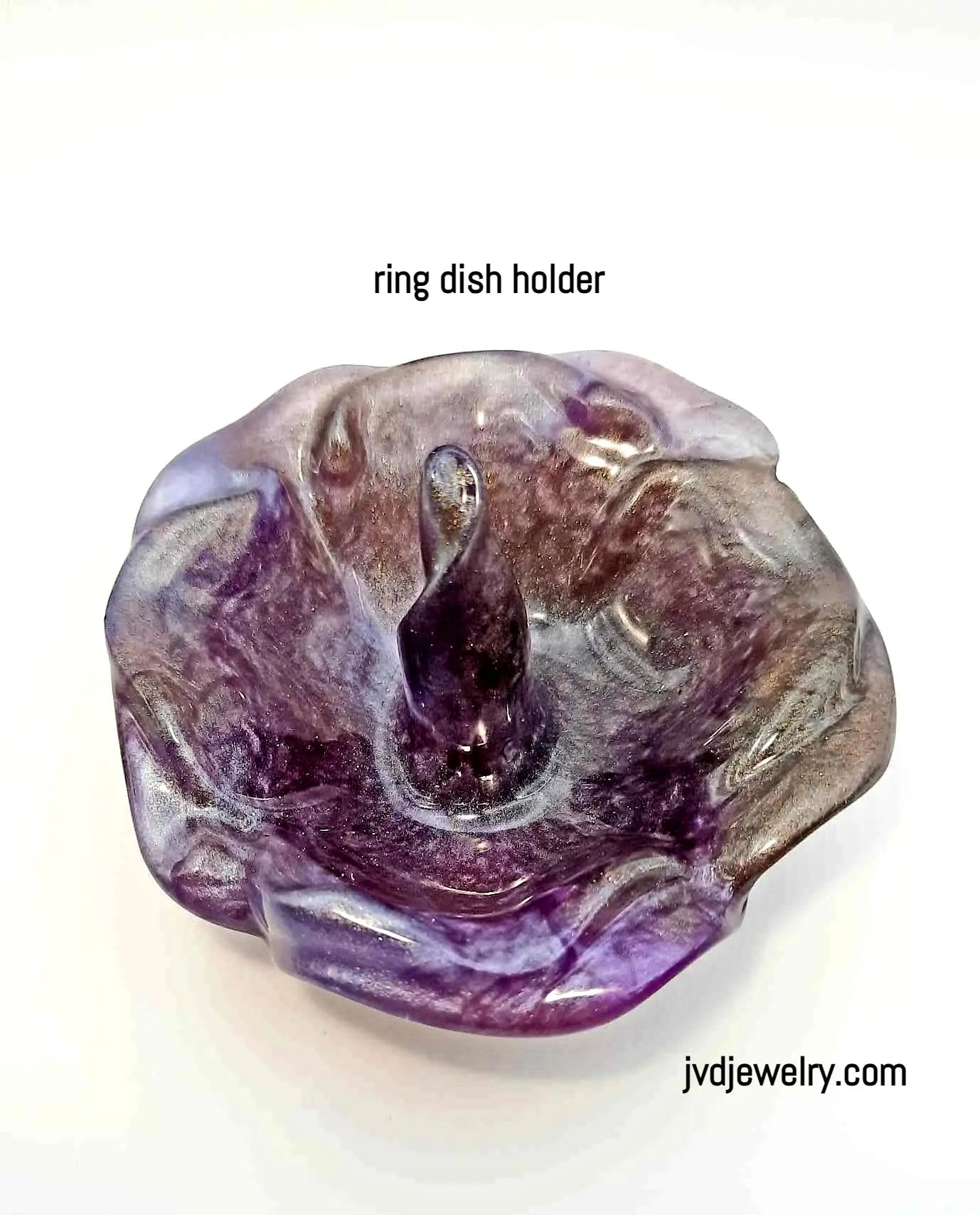 Marbled purple ring dish resin accessories - Image #2