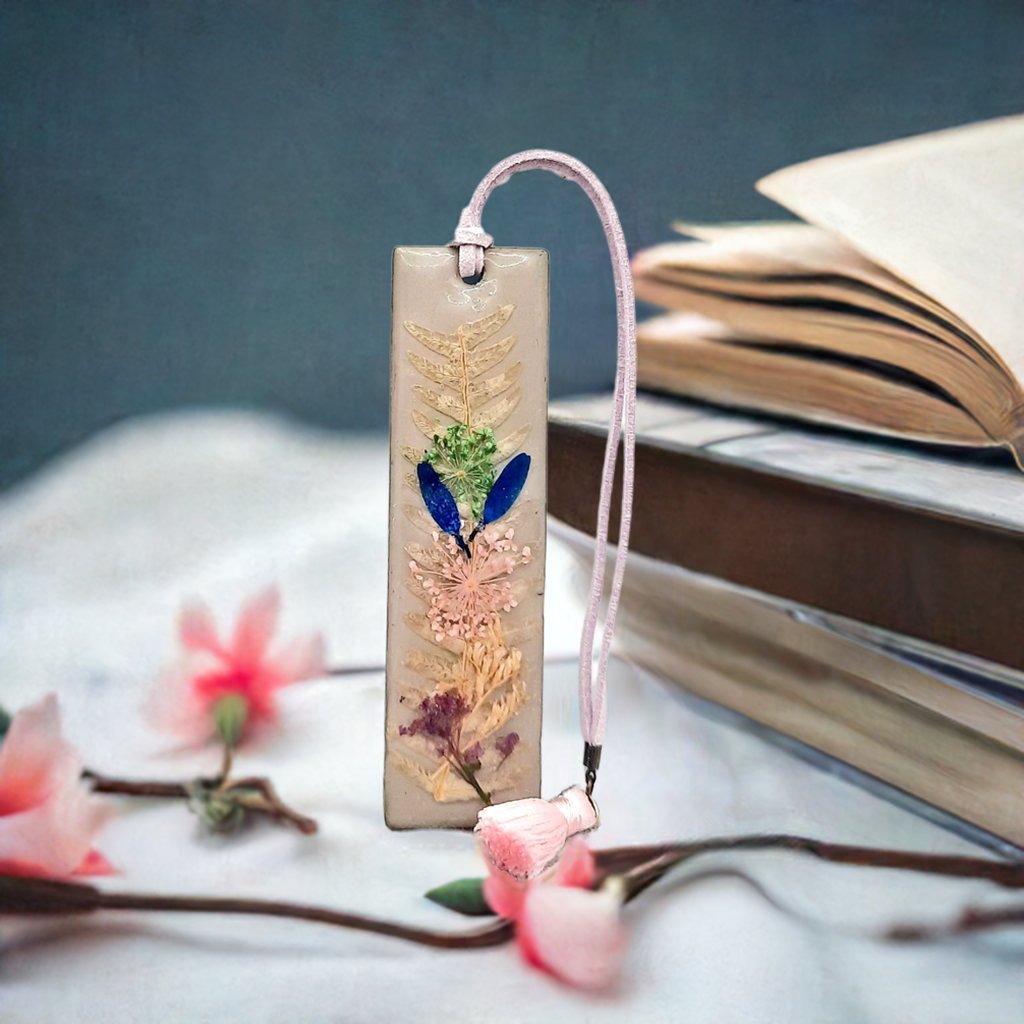 3.5inches Handcrafted dried flower bookmark by JVD resincrete accessories