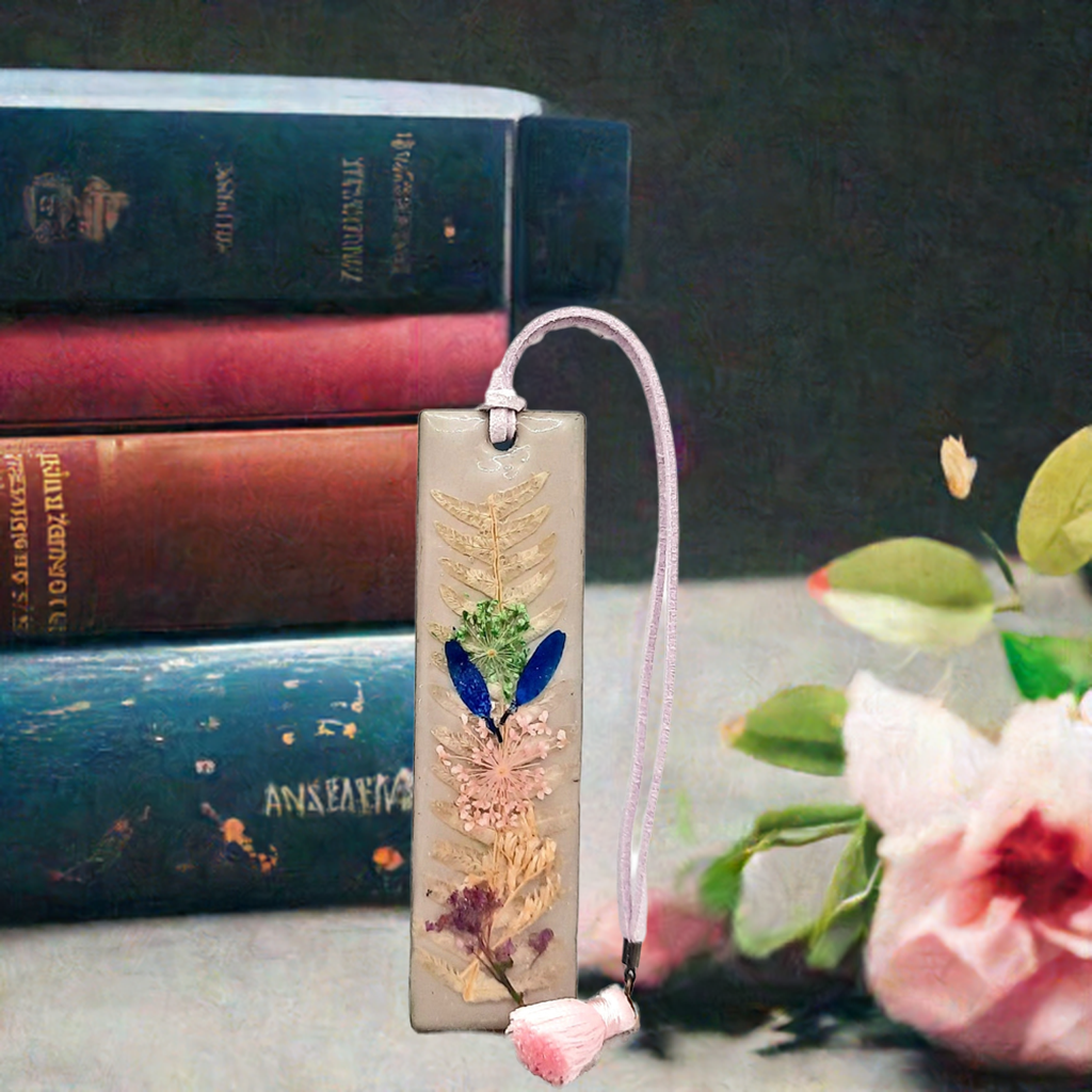 3.5inches Handcrafted dried flower bookmark by JVD resincrete accessories