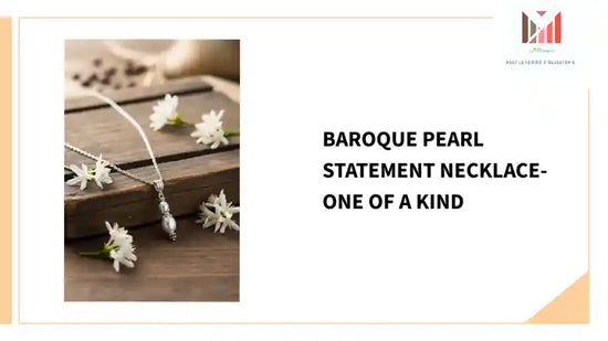 Baroque Pearl Statement Necklace-One of a Kind by@Outfy