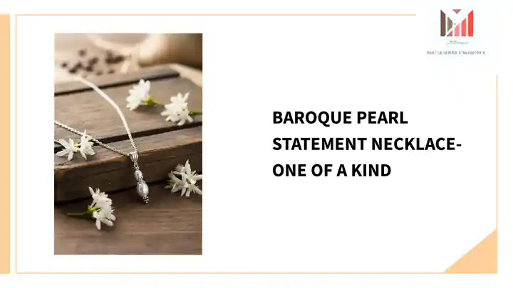 Baroque Pearl Statement Necklace-One of a Kind by@Outfy