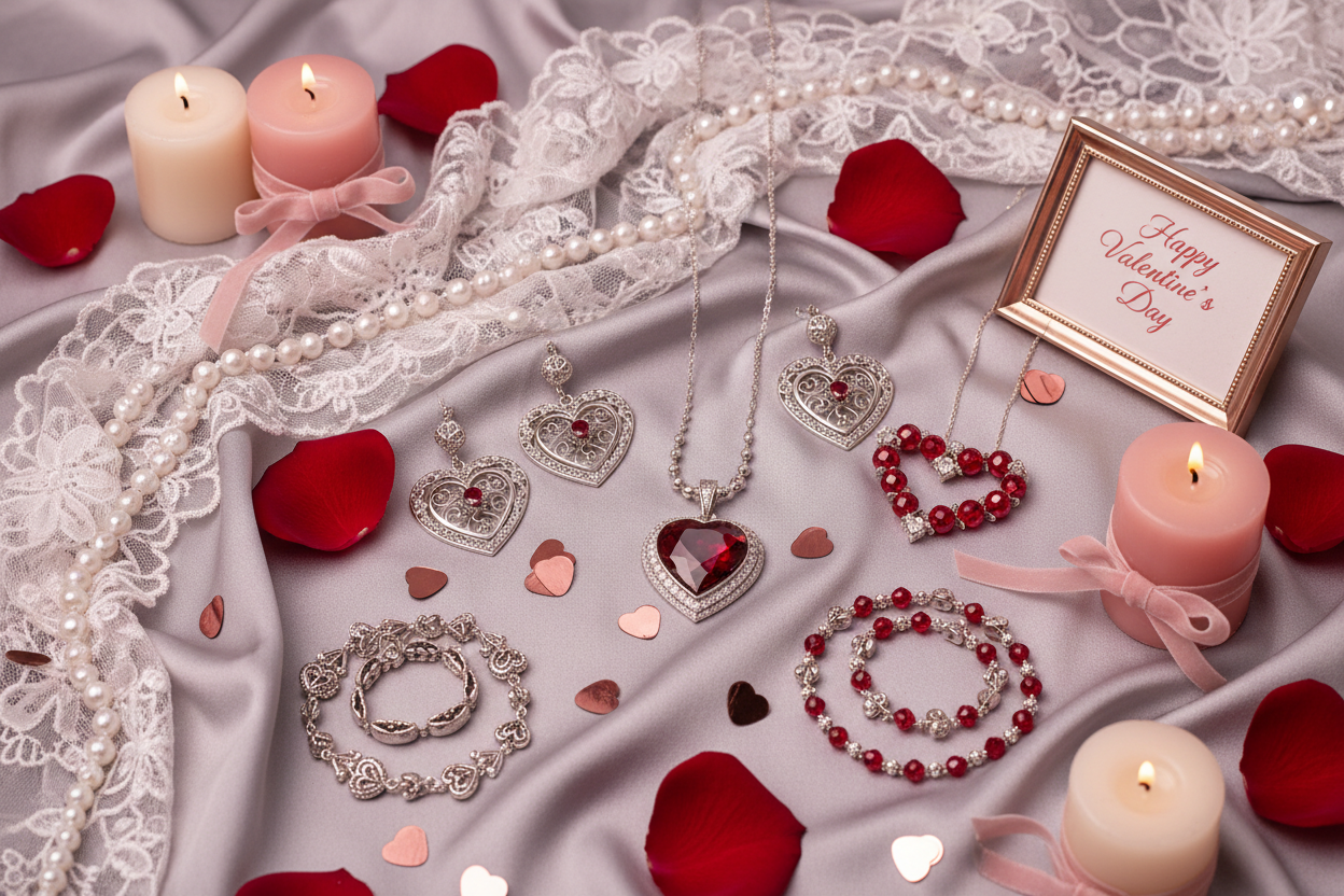 Valentine's Day Heart Jewelry Collection